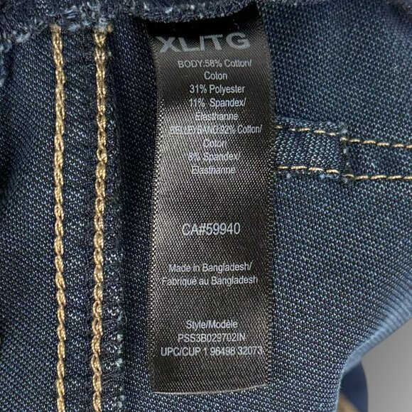 Paisley Sky Maternity Denim Shorts XL Full Panel Blue Stretch Bermuda High Rise - Picture 7 of 7